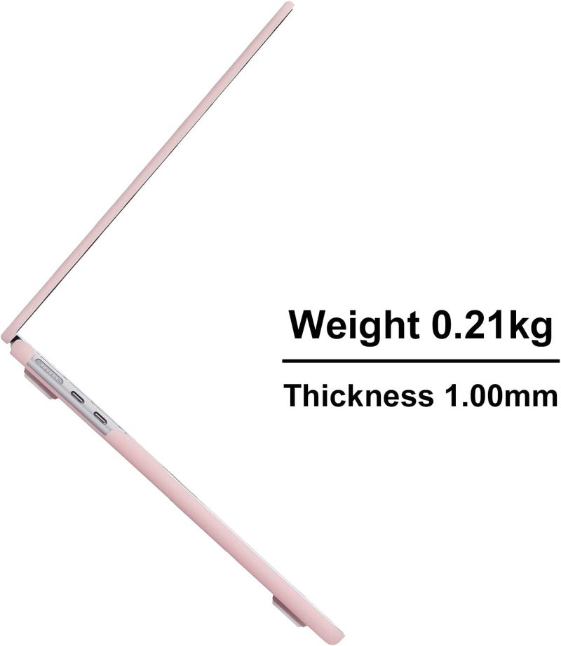 Eoocoo Case Compatible with MacBook Air 13 inch 2026 2025-2022 Release M4 M3 M2 A3240 A3113 A2681, Hard Shell&Keyboard Skin Cover&Screen Protector for Mac Air 13.6 inch Case, Dusty Pink - Image 2